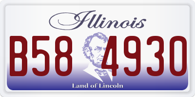 IL license plate B584930