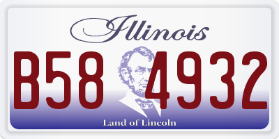 IL license plate B584932