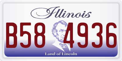IL license plate B584936