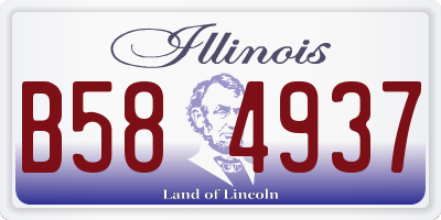 IL license plate B584937