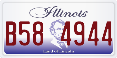 IL license plate B584944
