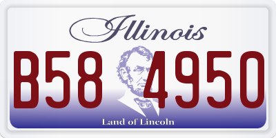IL license plate B584950