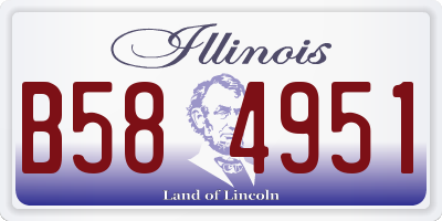 IL license plate B584951