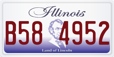 IL license plate B584952