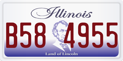 IL license plate B584955