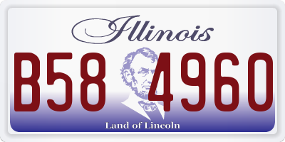 IL license plate B584960
