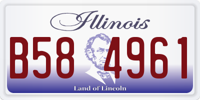 IL license plate B584961