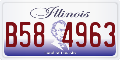 IL license plate B584963