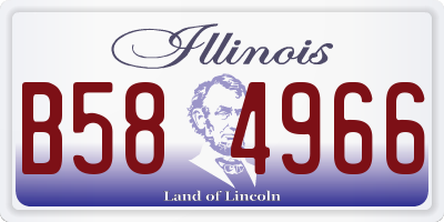 IL license plate B584966