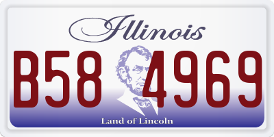IL license plate B584969