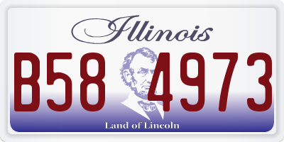 IL license plate B584973