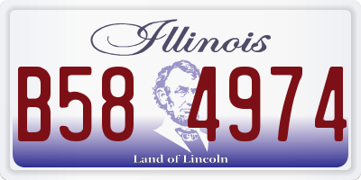IL license plate B584974