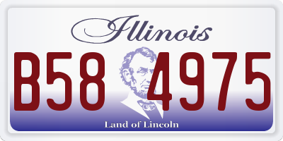 IL license plate B584975