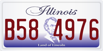 IL license plate B584976