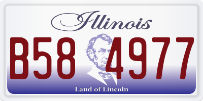 IL license plate B584977
