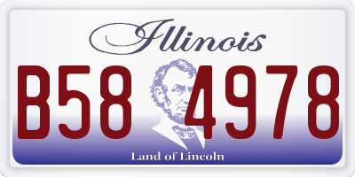 IL license plate B584978