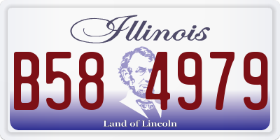 IL license plate B584979