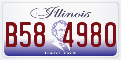 IL license plate B584980