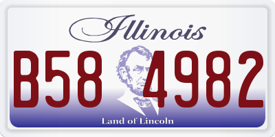 IL license plate B584982