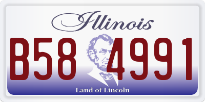 IL license plate B584991