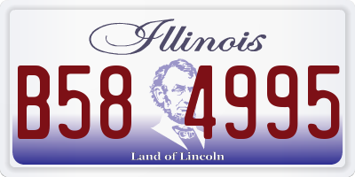 IL license plate B584995