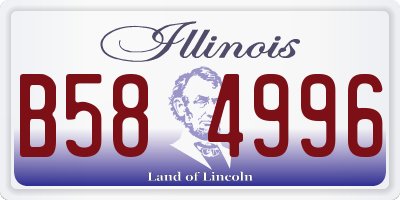 IL license plate B584996