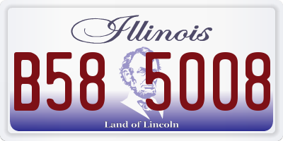 IL license plate B585008