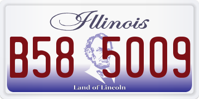 IL license plate B585009