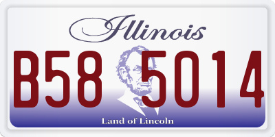 IL license plate B585014