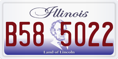 IL license plate B585022