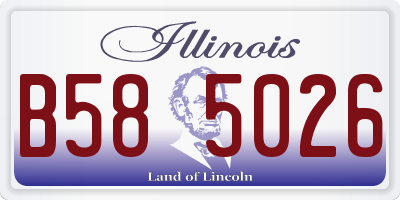 IL license plate B585026
