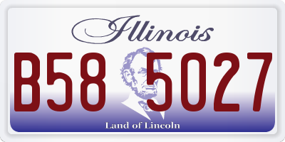 IL license plate B585027