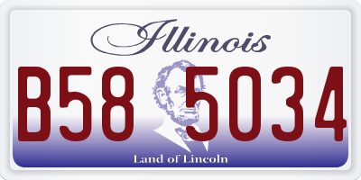 IL license plate B585034
