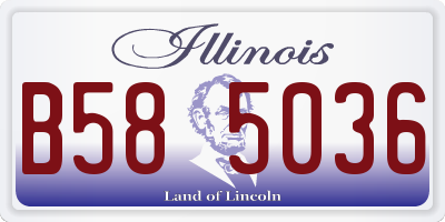 IL license plate B585036