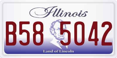 IL license plate B585042