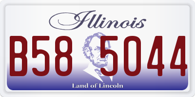 IL license plate B585044
