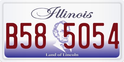 IL license plate B585054