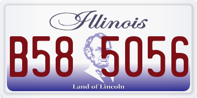 IL license plate B585056