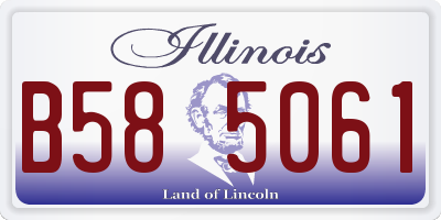IL license plate B585061