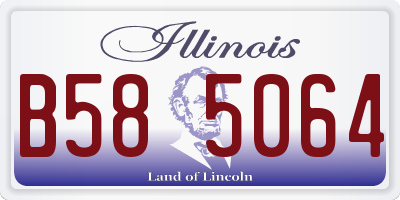 IL license plate B585064
