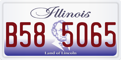 IL license plate B585065