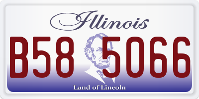 IL license plate B585066