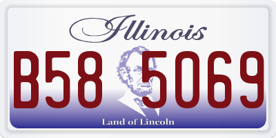 IL license plate B585069