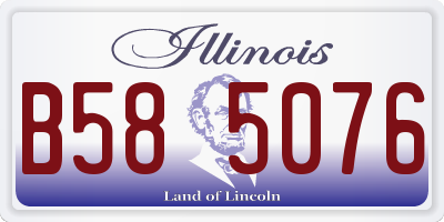 IL license plate B585076