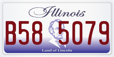 IL license plate B585079