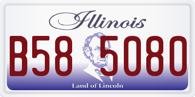 IL license plate B585080