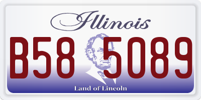 IL license plate B585089