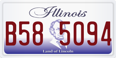 IL license plate B585094