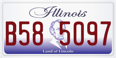 IL license plate B585097