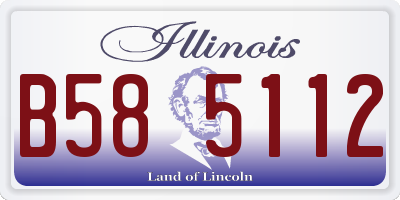 IL license plate B585112